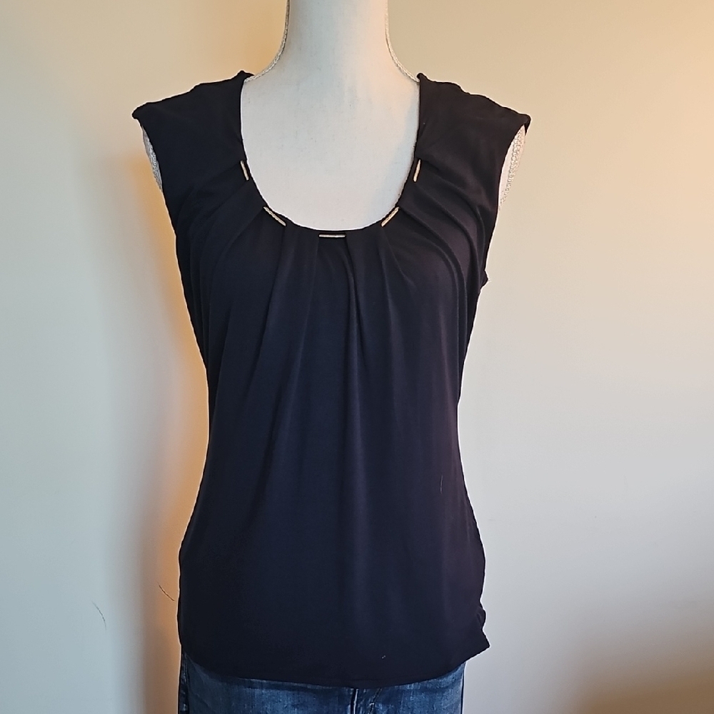 White House Black Market Navy Tank Top